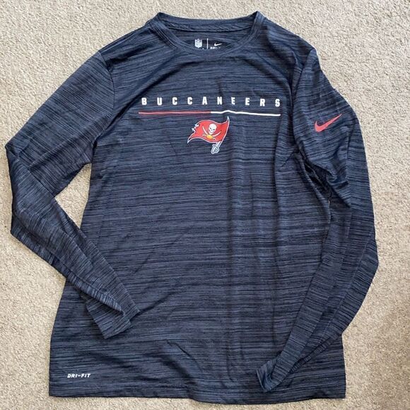 Buccaneers Nike Dri-Fit Long Sleeve Tee for Kids - Picture 1 of 3
